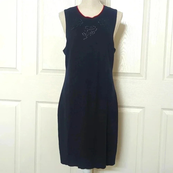 Rag & Bone Navy and red Sleeveless Knit Dress - Picture 5 of 8